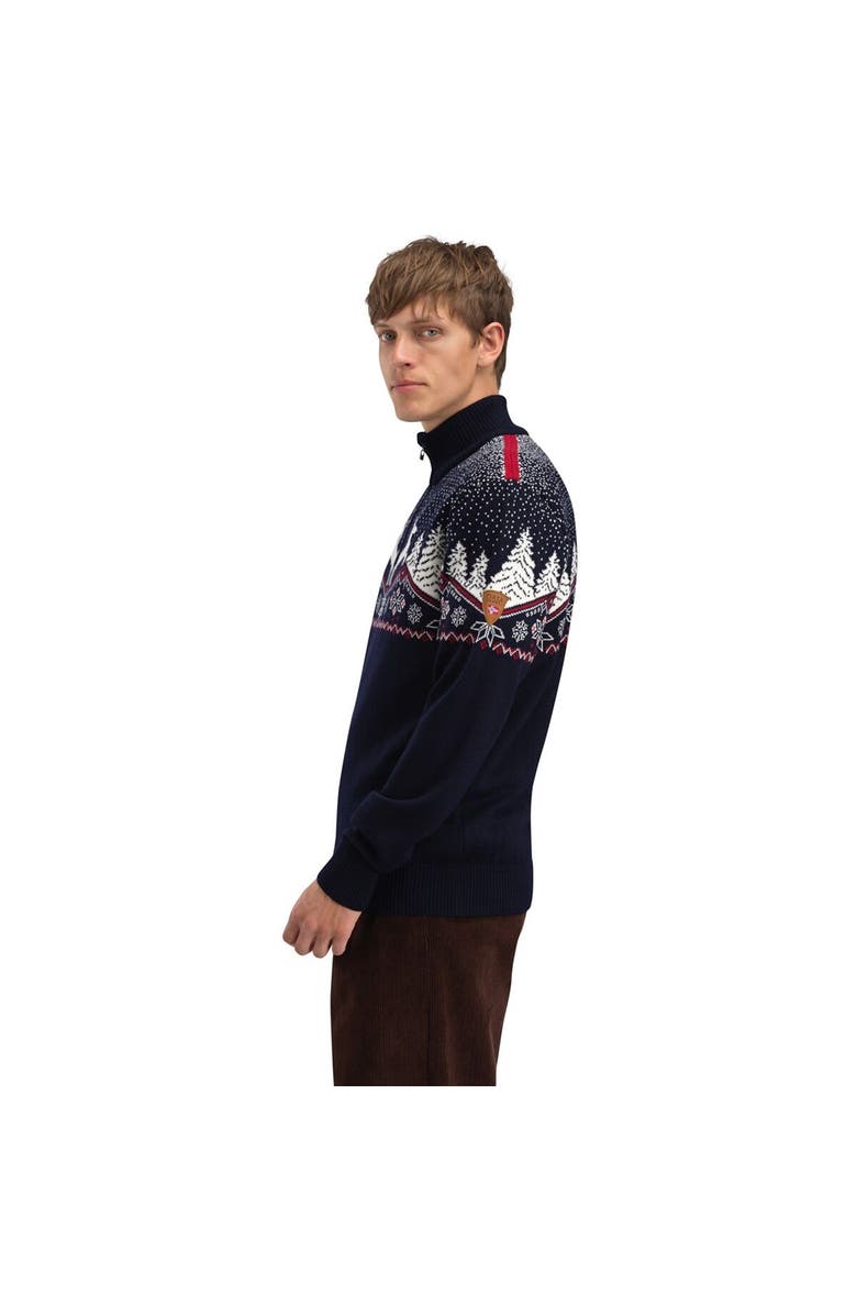 Dale of Norway Dale Christmas Sweater - Men's, Alternate, color, Navy/Off White/Red Rose2