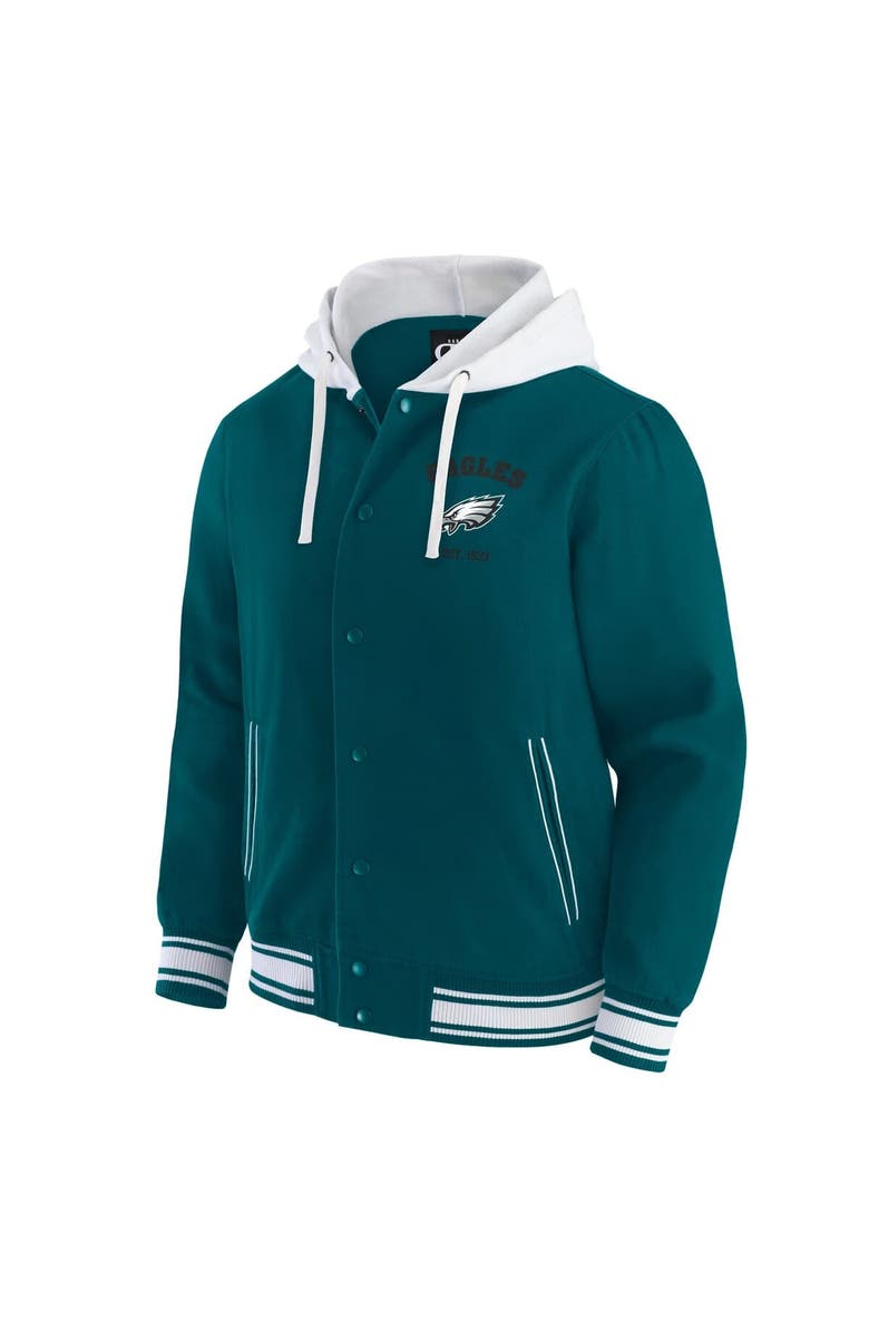 Darius Rucker Collection by Fanatics Men's Darius Rucker Collection by Fanatics Midnight Green Philadelphia Eagles Full-Snap Hoodie Jacket, Alternate, color, Green