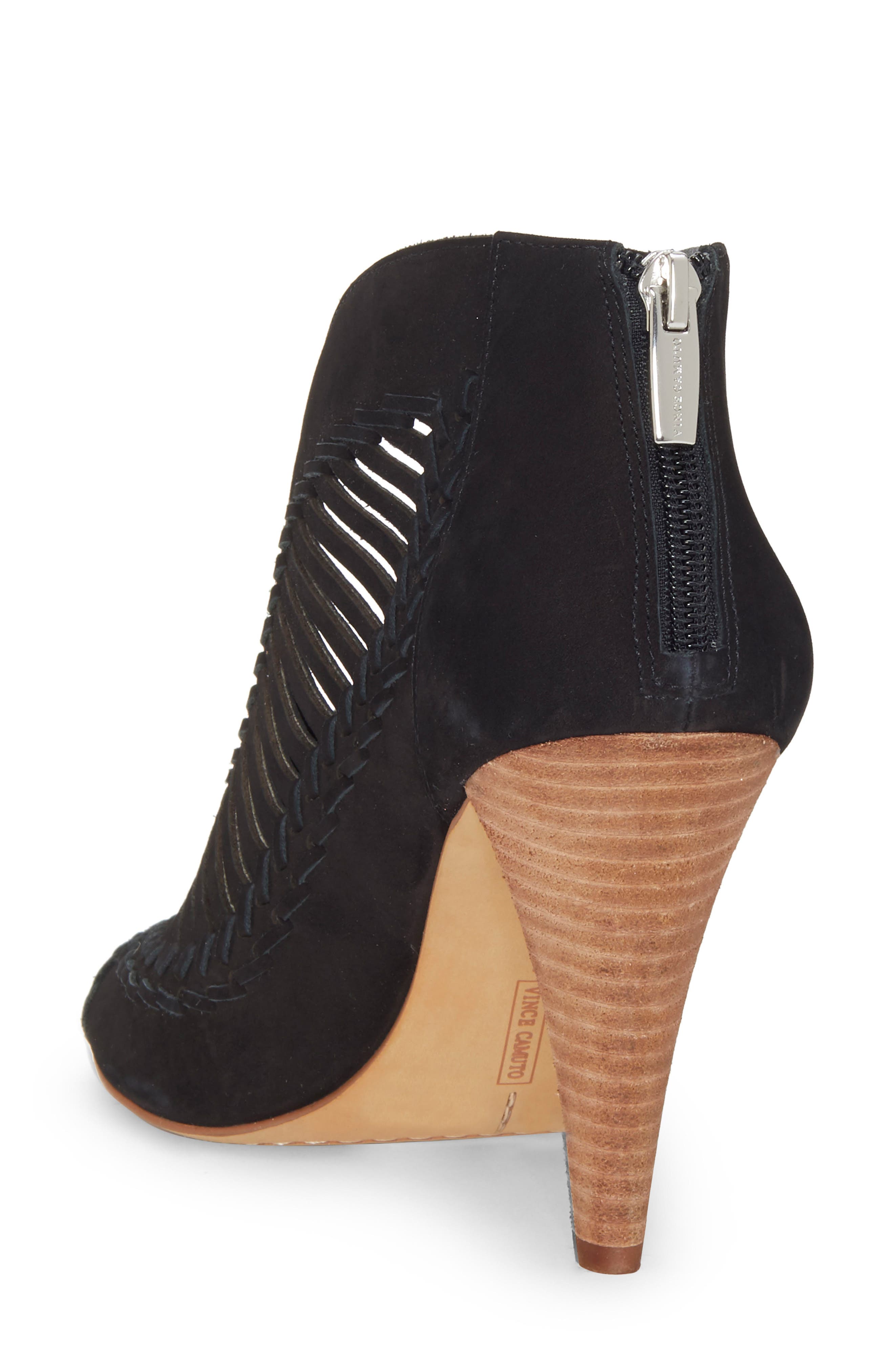 Vince Camuto Acha Cutout Peep Toe Bootie, Alternate, color, 