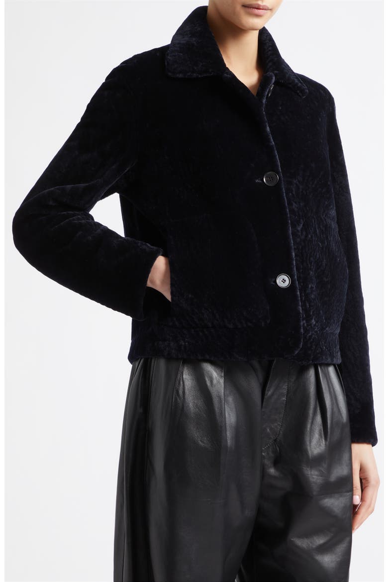 Genuine Emy Merino Shearling Jacket, Alternate, color, NIGHT