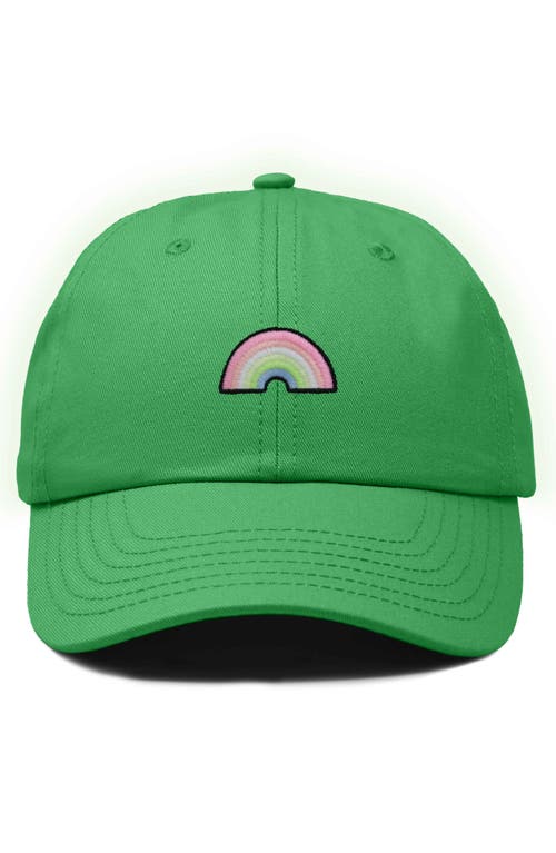 Dalix Rainbow Hat In Kelly Green