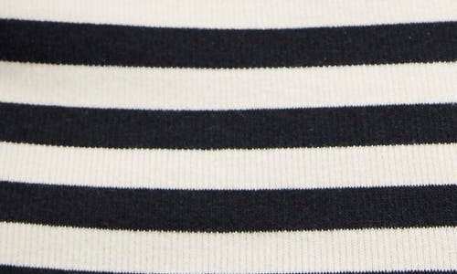 Free People Good Good Stripe Turtleneck Top In Black