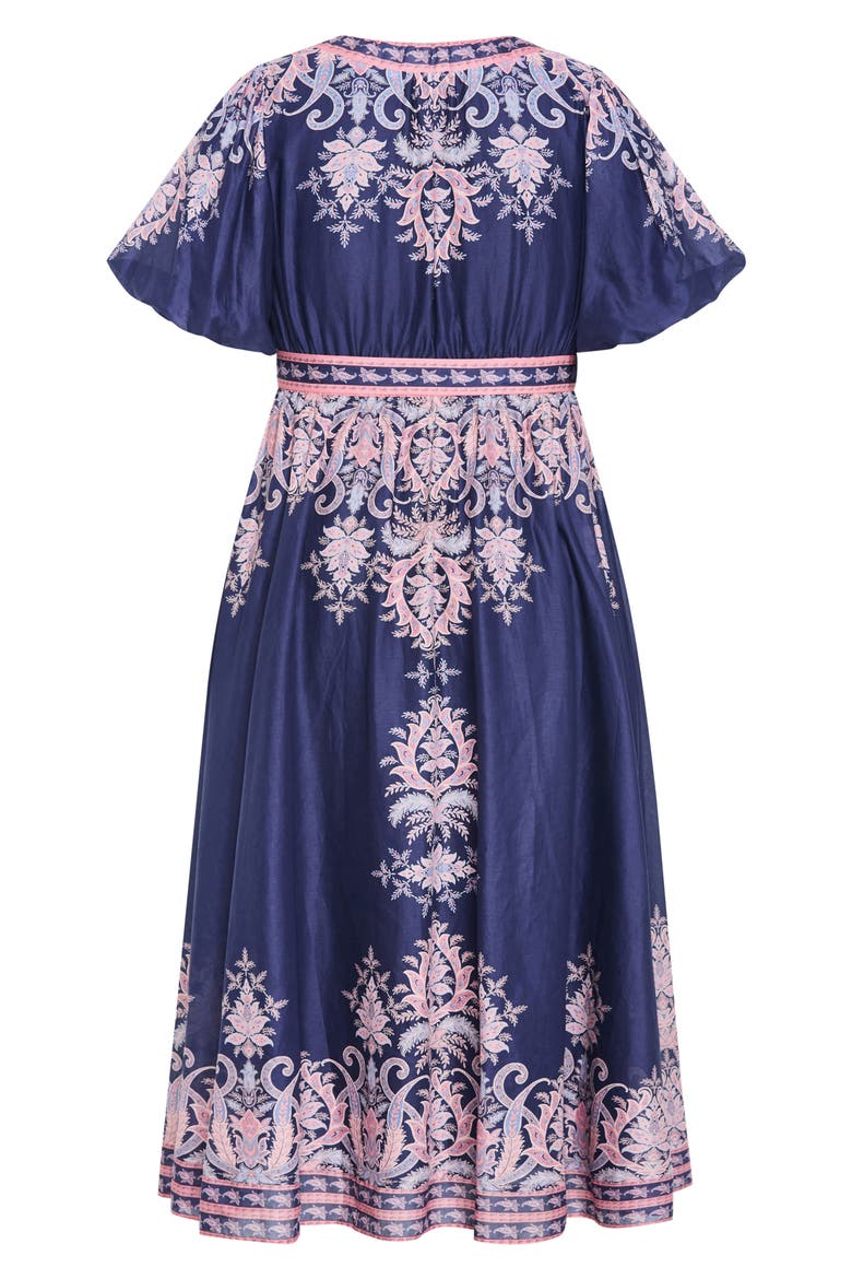 Higher Love Floral Print Maxi Dress, Alternate, color, NAVY HIGHER LOVE