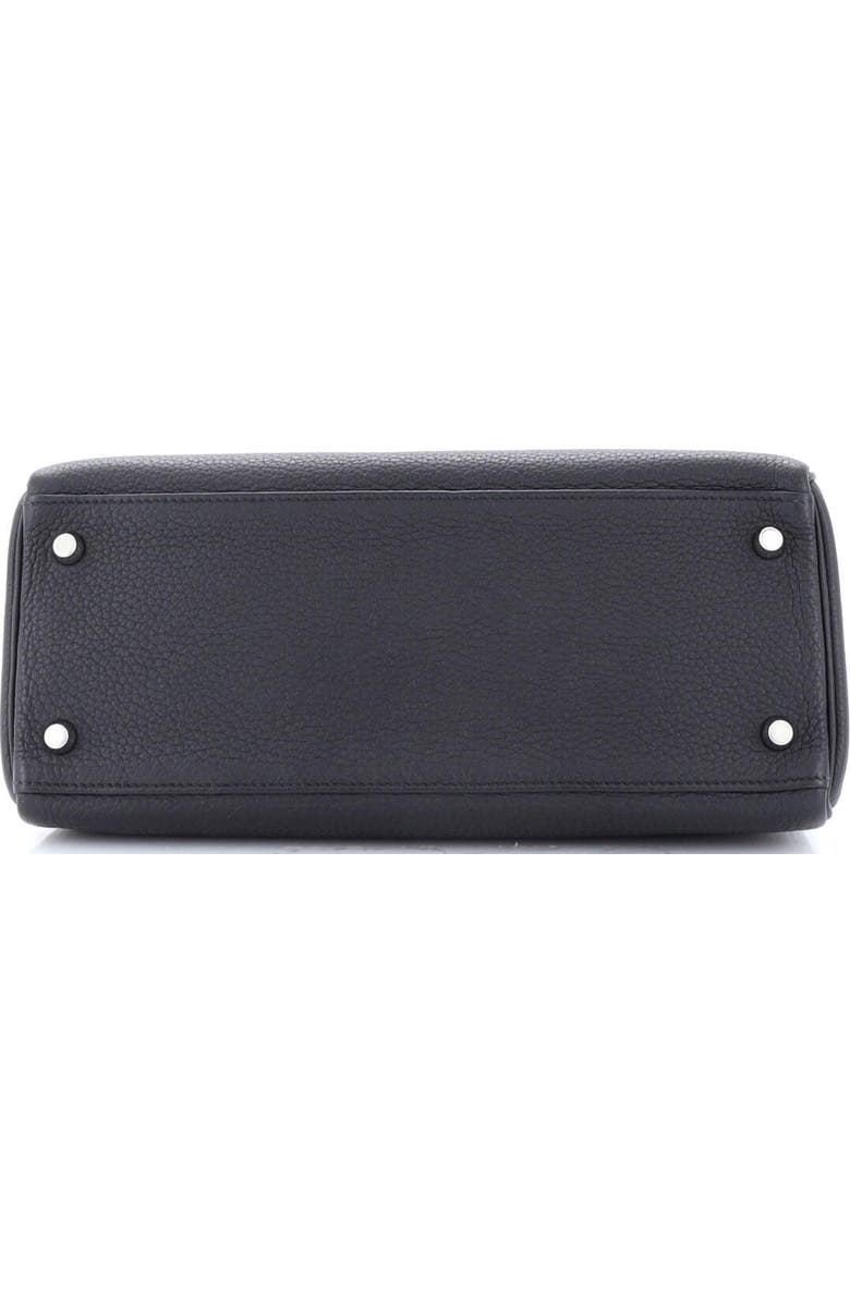 Pre-Owned Hermes Kelly Handbag Black Togo with Palladium Hardware 28, Alternate, color,