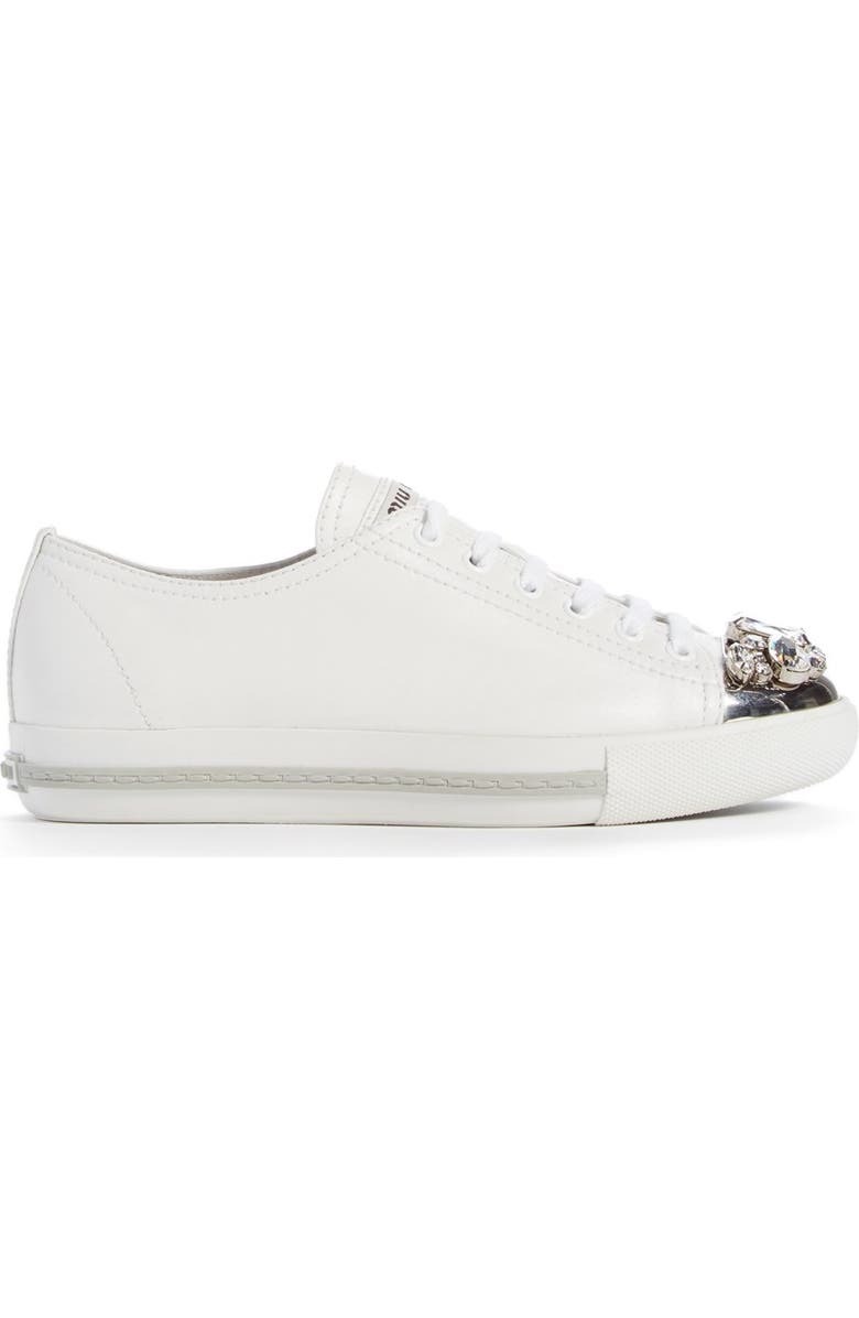 Miu Miu Platform Sneaker, Alternate, color,