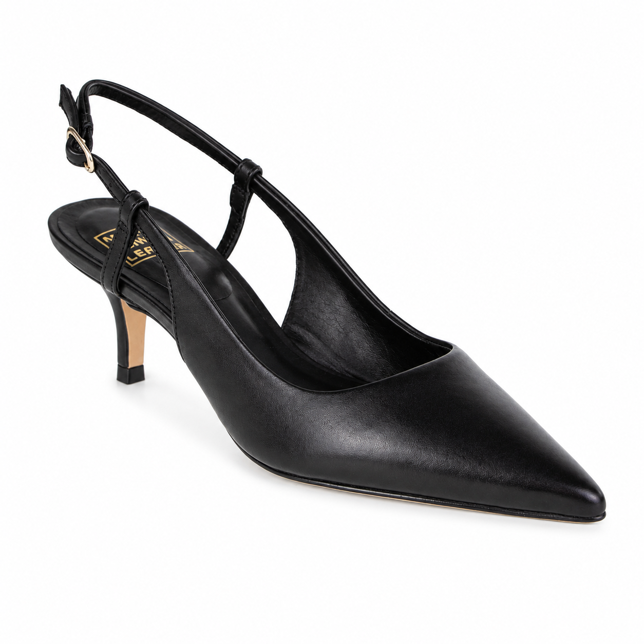 Karana, Leather Pump, Main, color, Black