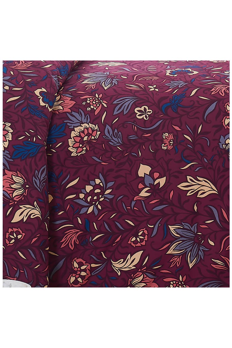 Blooming Blossoms Duvet Cover Set - Blue - Full/Queen, Alternate, color, RED