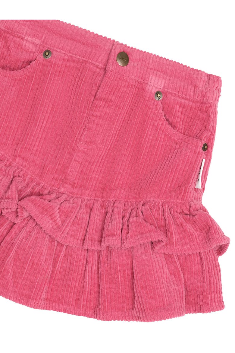 Berry Cord Tiered Skirt, Alternate, color, Dusty Berry