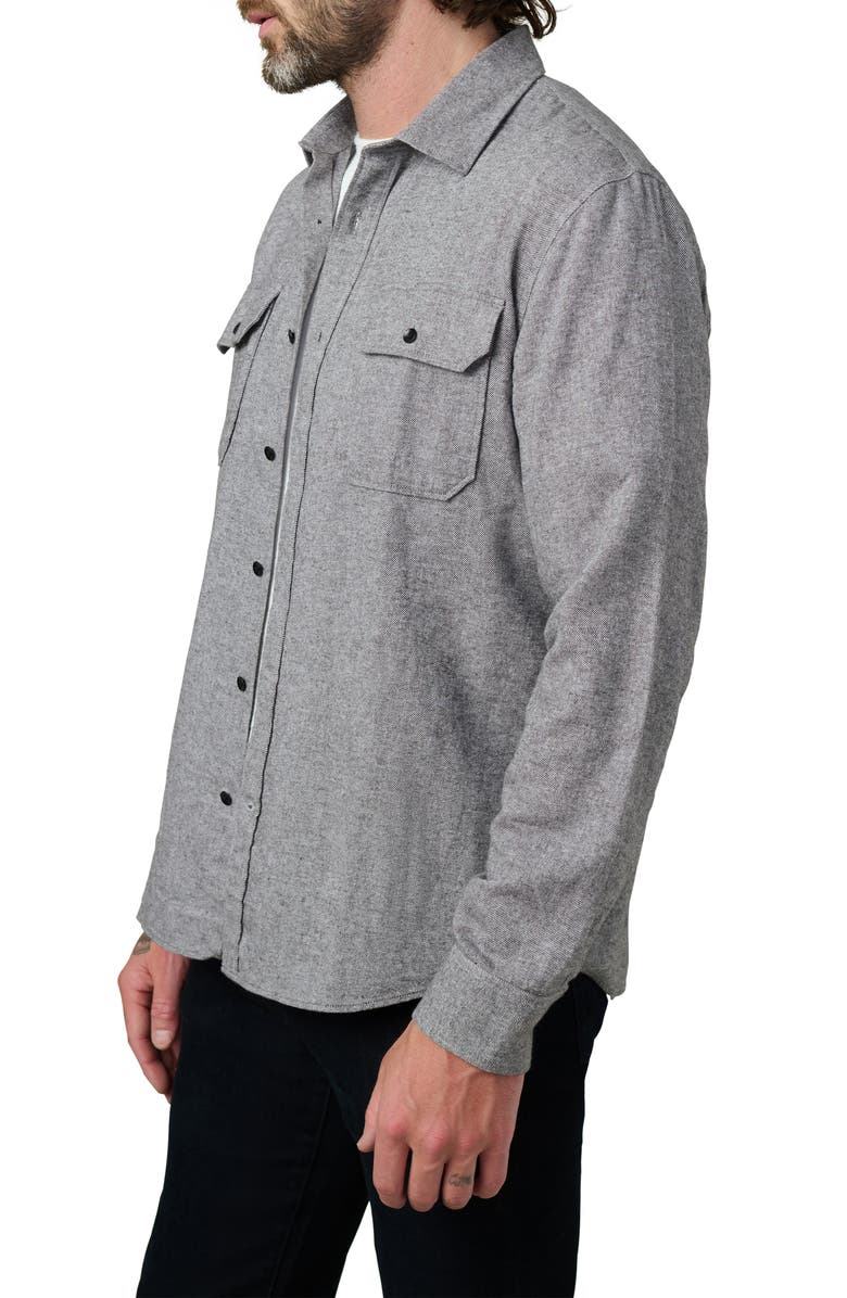 Joe's Chester Flannel Button-Up Shirt, Alternate, color, Heather Grey
