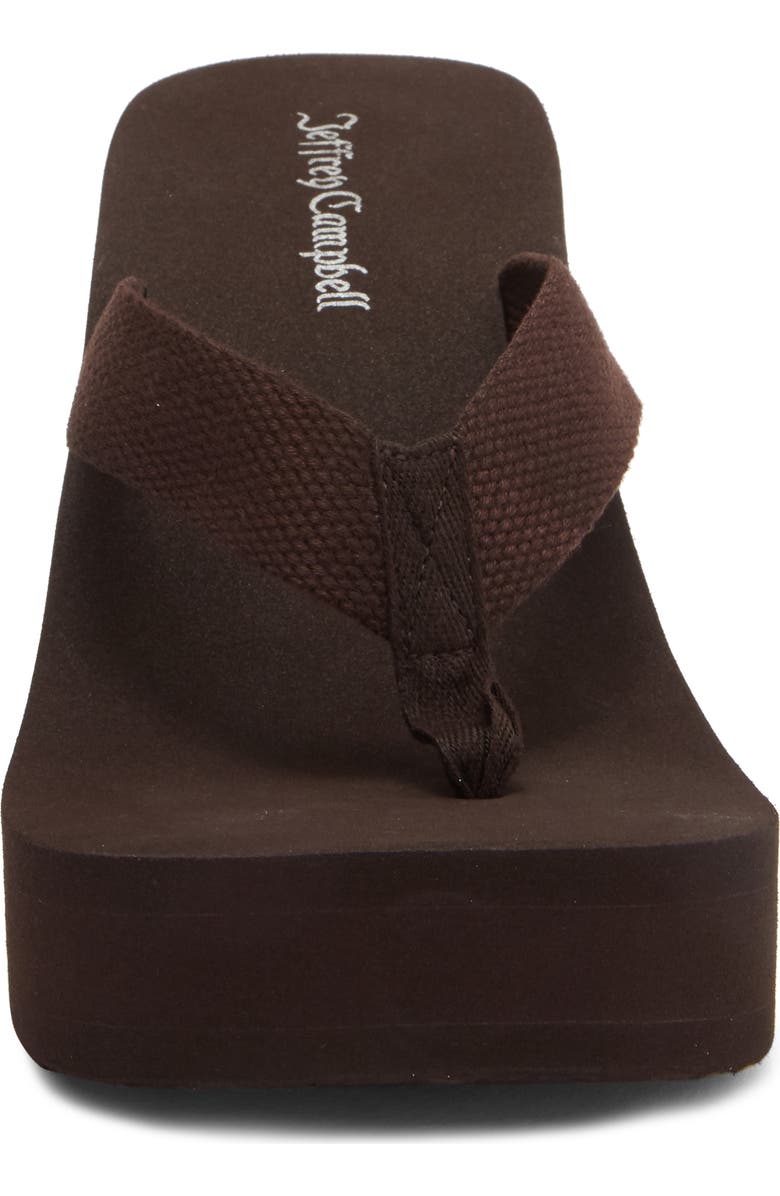 Jeffrey Campbell Astria Platform Wedge Sandal, Alternate, color, Brown