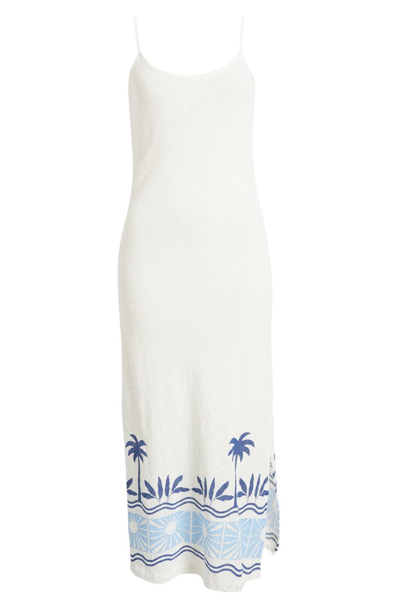 Rip Curl Santorini Border Print Gauze Maxi Slipdress, Alternate, color, 
