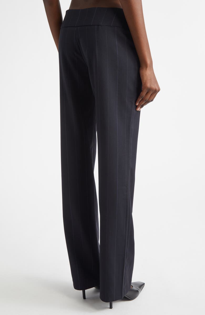 Paloma Wool Saba Pinstripe Low Waist Straight Leg Pants, Alternate, color, Blue