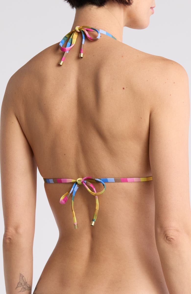 Vitamin A<sup>®</sup> Gia Ring Triangle Bikini Top, Alternate, color,