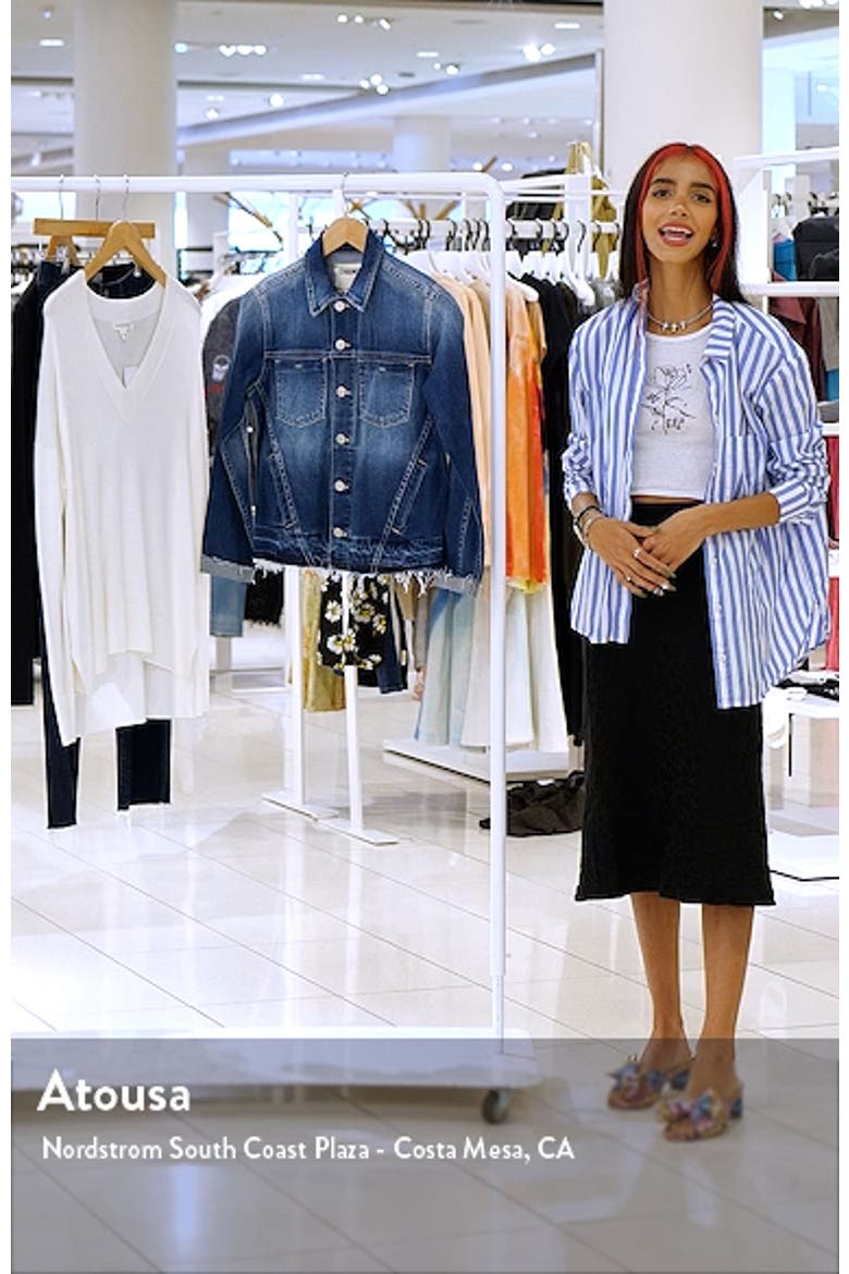 Tatiana Release Hem Trucker Jacket video