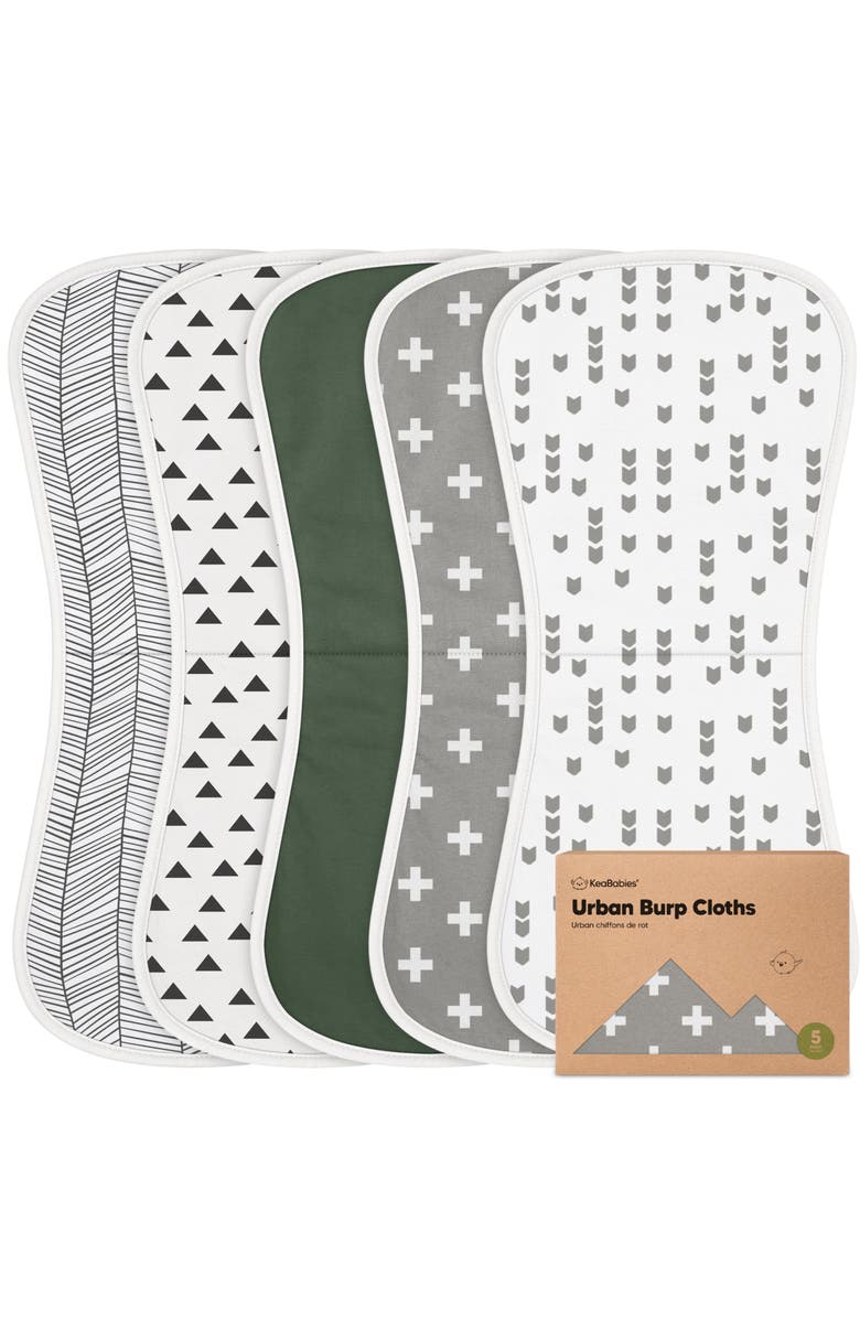 KeaBabies Baby Burp Cloths, Main, color, Crossroads