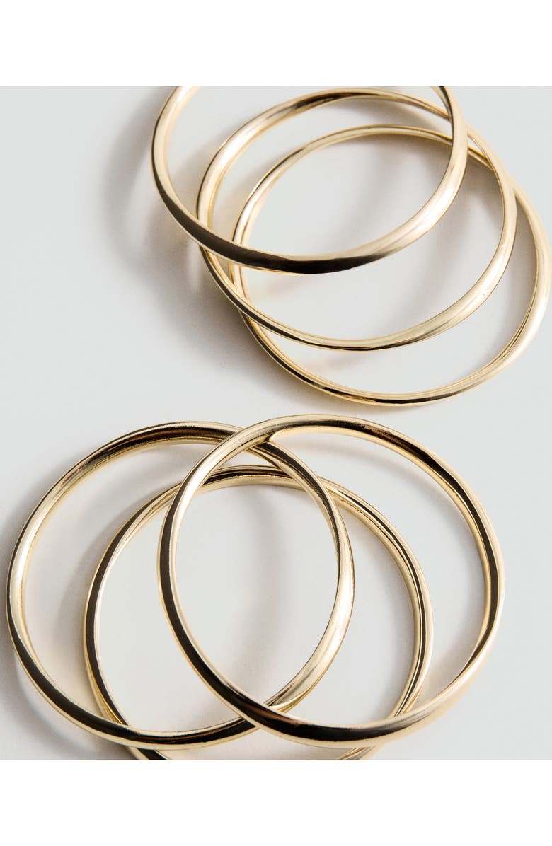 MANGO Set of Six Bangle Bracelets, Alternate, color, 