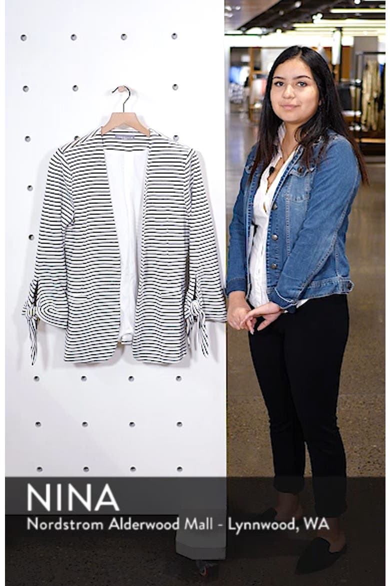 Tie Sleeve Knit Blazer video