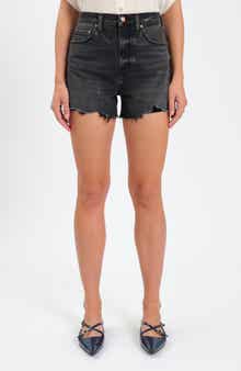 DAZE The Knockout Fray Hem Denim Shorts