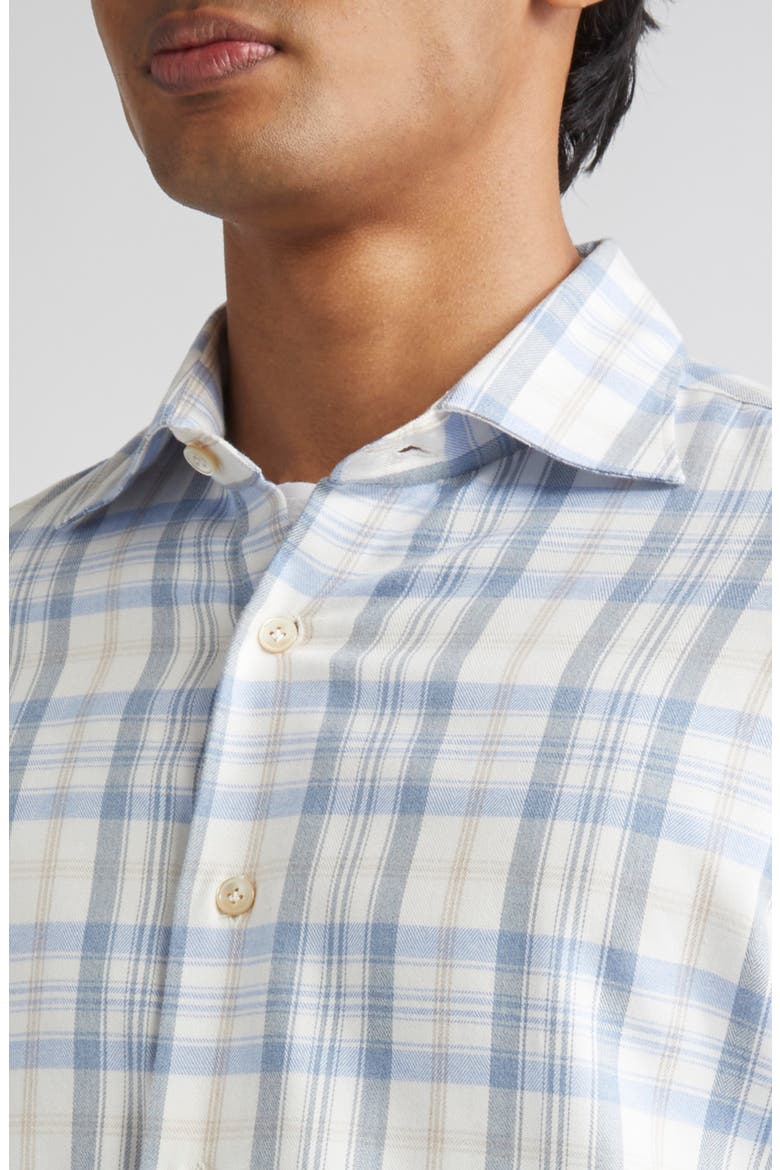 Plaid Button-Up Shirt, Alternate, color, 08 ZUCCHERO
