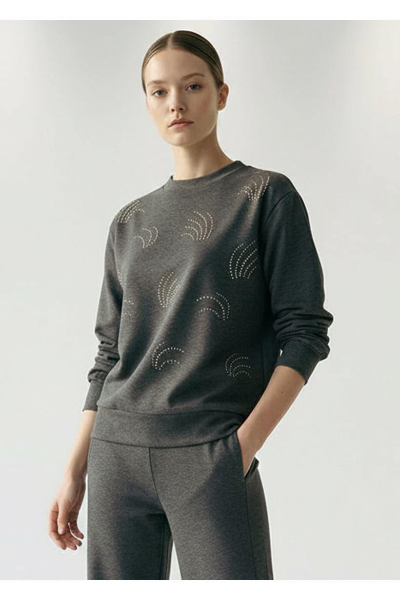 Fara Sweatshirt, Alternate, color, ANTHRACITE