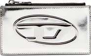 DIESEL® 1DR Metallic Leather Card Holder