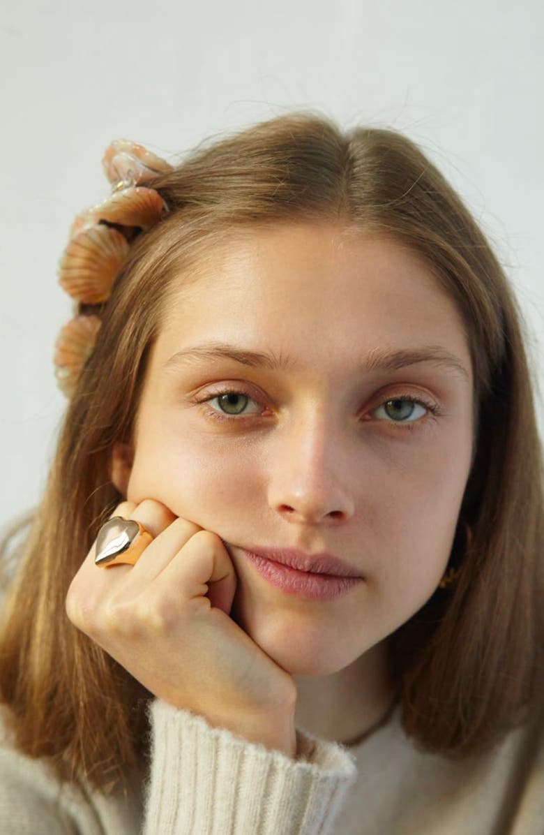 VALET STUDIO Ursula Set of 2 Shell Claw Clips, Alternate, color,