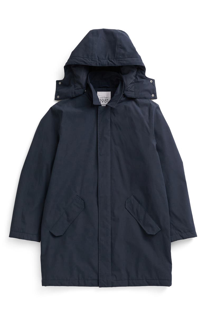 Seasalt Cornwall Stone Wave Waterproof Coat with Removable Hood, Alternate, color, Inkwell