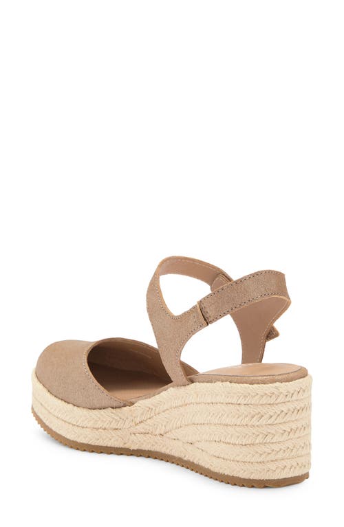 Eileen Fisher Nessa Espadrille Wedge Sandal In Platinum