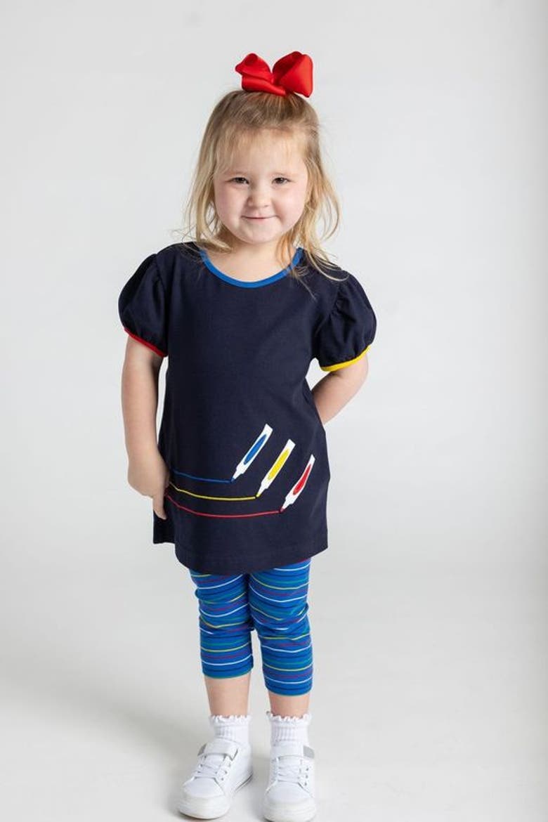 Knit Set With Markers, Alternate, color, Navy Multicolor