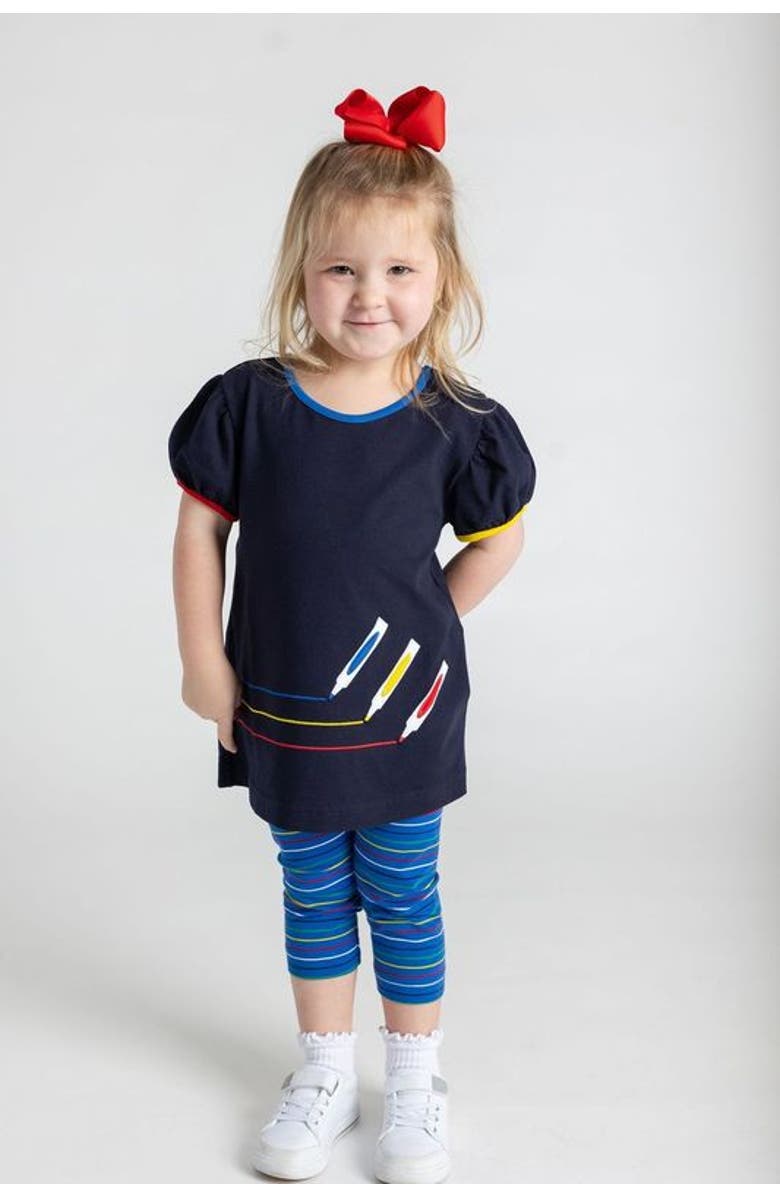 Florence Eiseman Knit Set With Markers, Alternate, color, Navy Multicolor