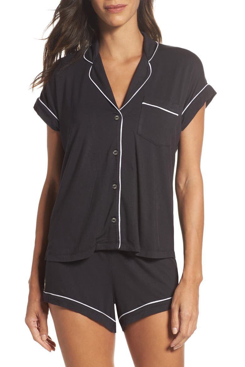 Amelia Short Pajamas, Main, color, BLACK