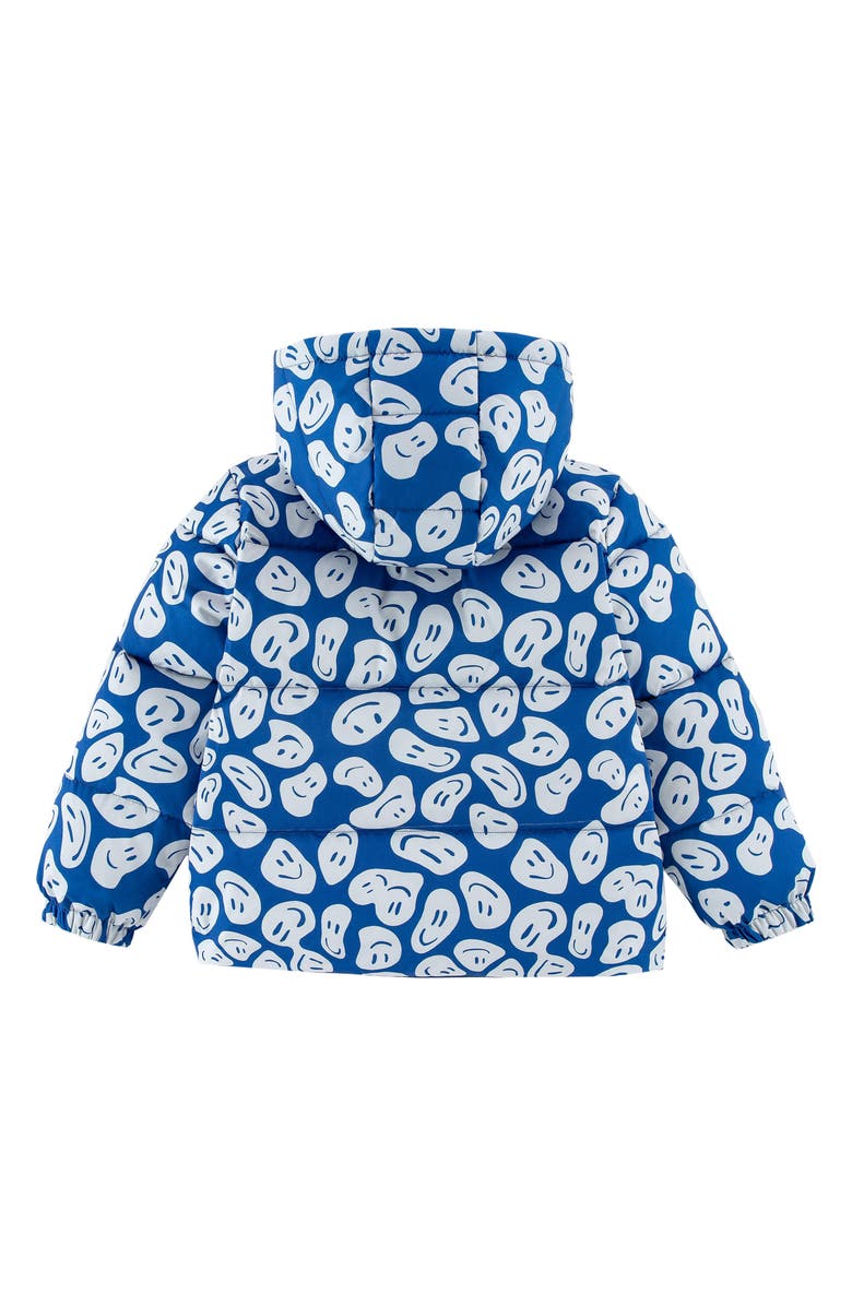CALONIE Kids' Alex Reversible Down Hooded Puffer Jacket, Alternate, color, Blue