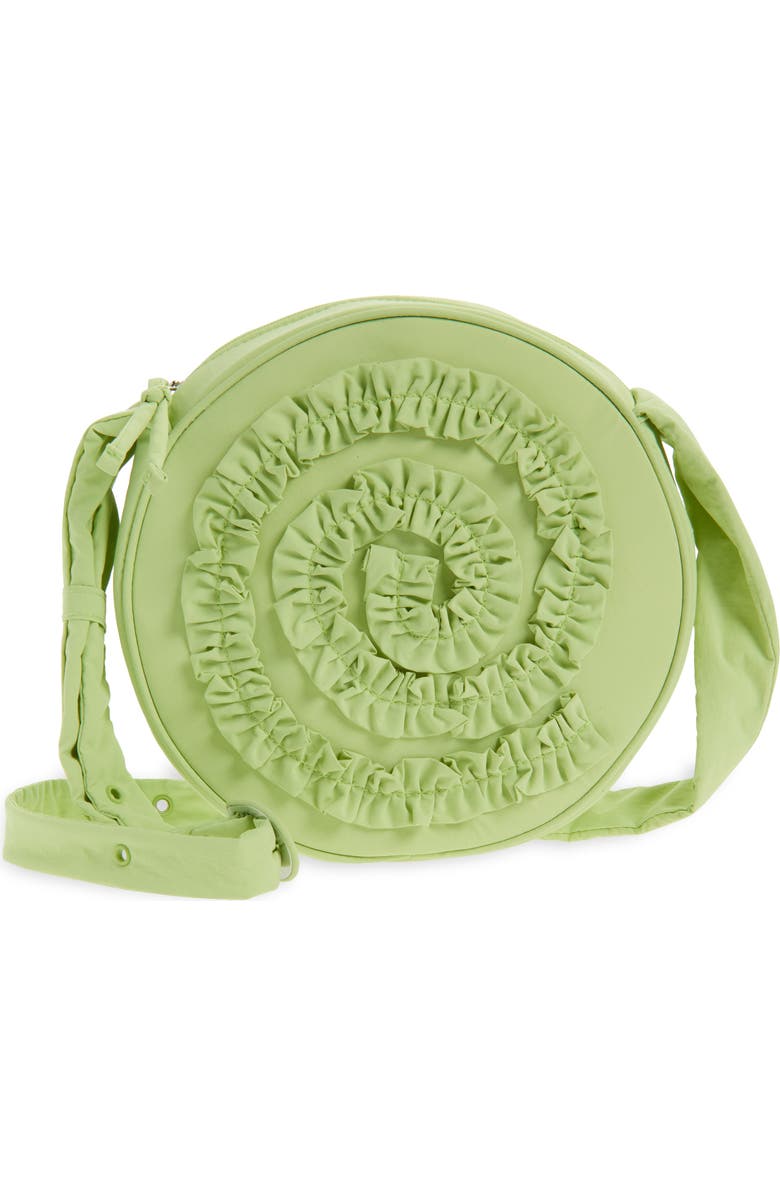 Damson Madder Rae Recycled Polyester Circle Crossbody Bag, Main, color, Green