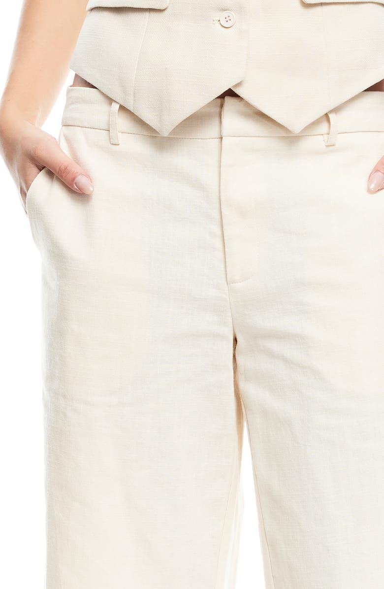 LIONESS Kurt Low Rise Bermuda Shorts, Alternate, color, Ivory