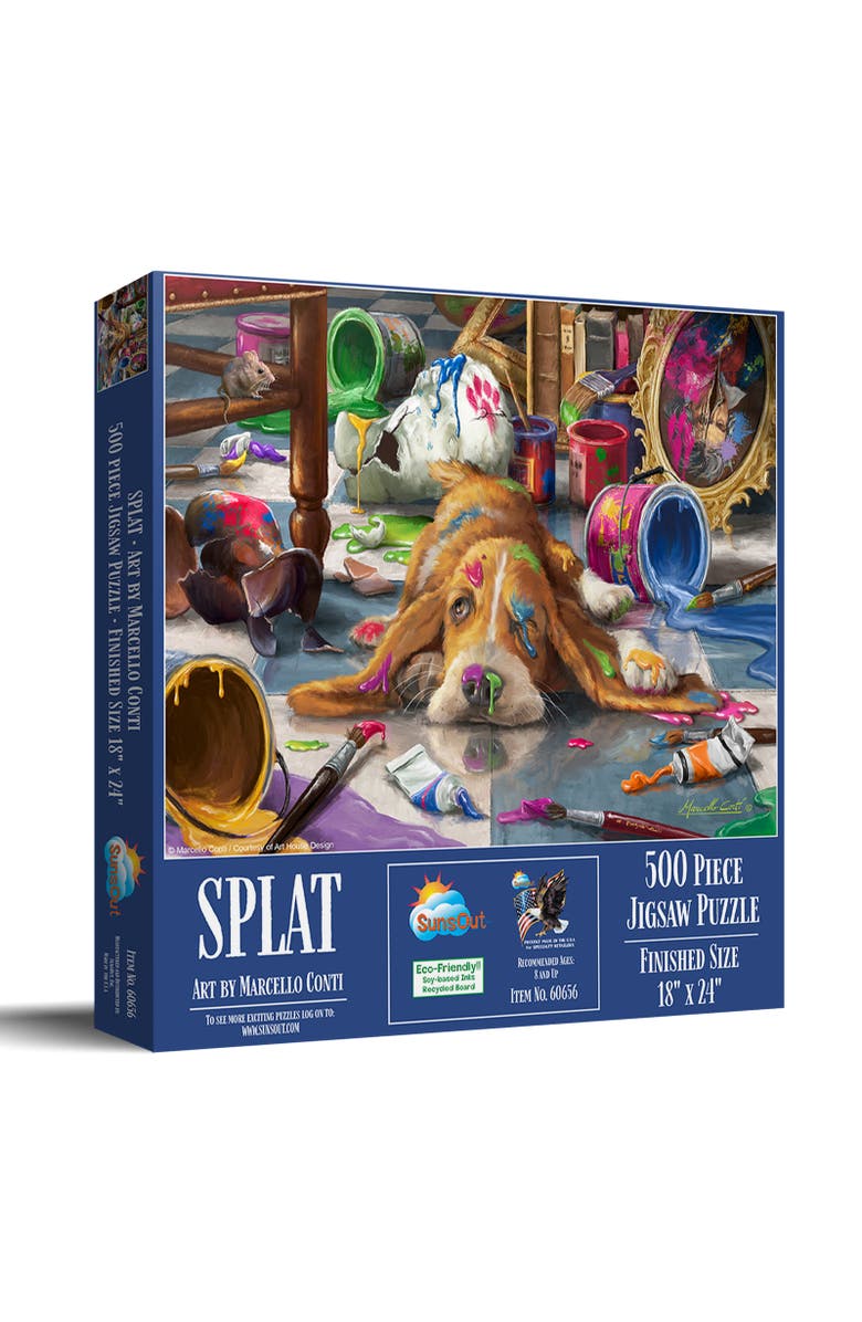 Sunsout Splat 500 piece Jigsaw Puzzle for Adults, Main, color, Multicolor