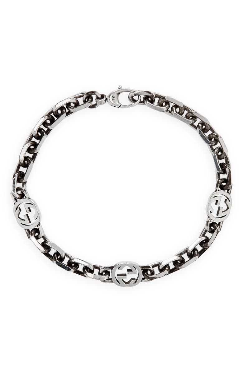 Gucci Interlocking-G Chain Bracelet, Main, color, 