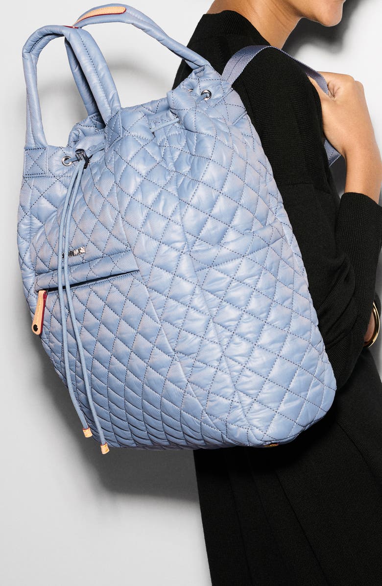 MZ Wallace Metro Quilted Nylon Convertible Backpack, Alternate, color,