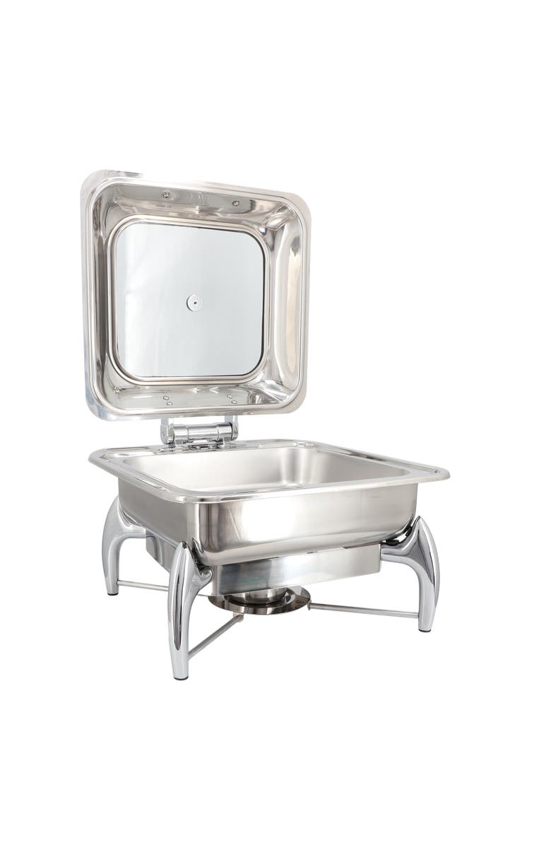 Megachef Stainless Steel Professional Chafing Dish/Food Warmer/Buffet Server Serving Dish, Alternate, color, Silver