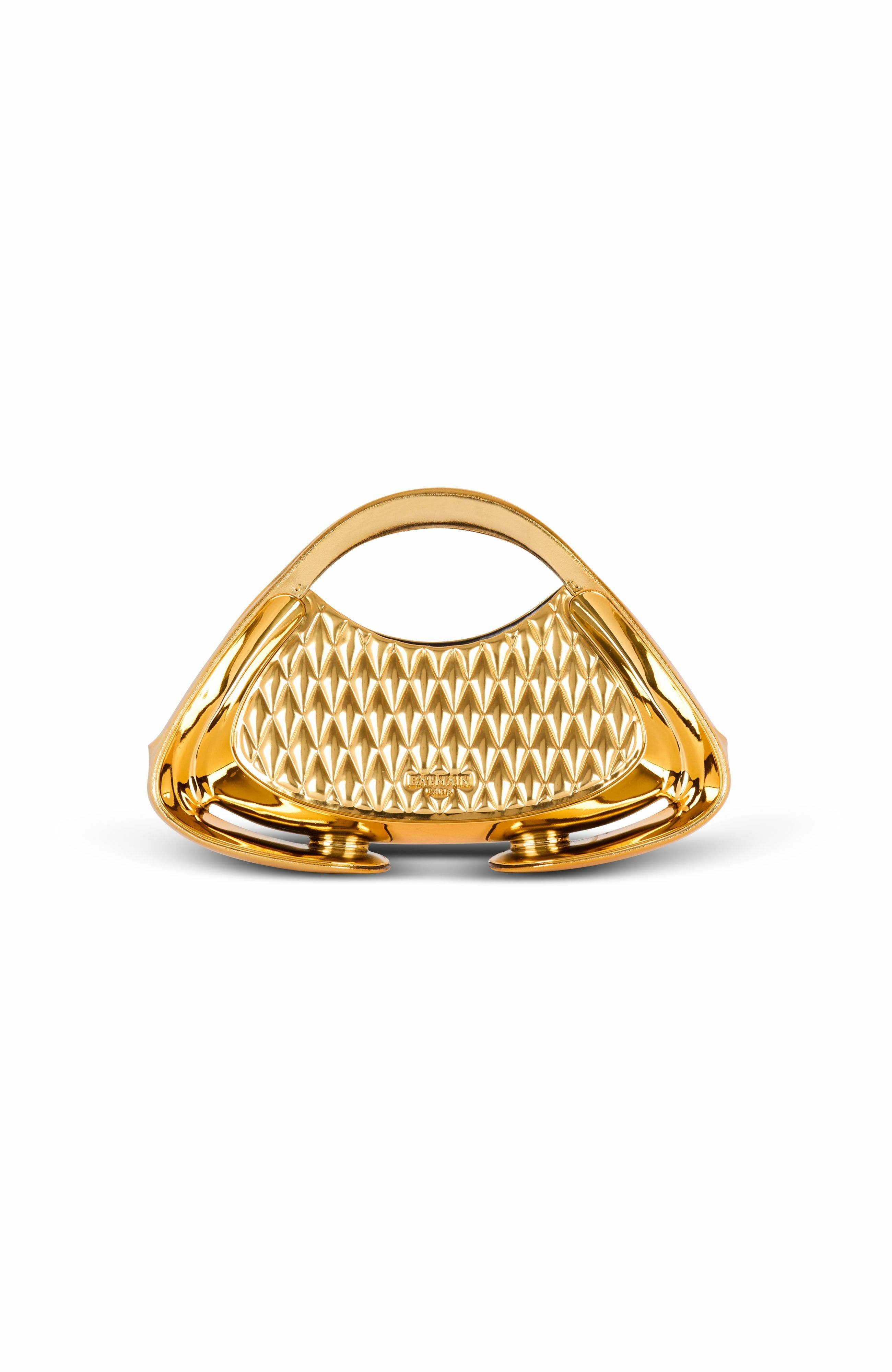 Balmain Quilted Medium Jolie Madame Bag, Main, color, 