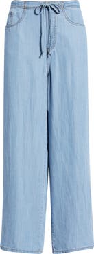 beachlunchlounge Cass Chambray Drawstring Pants