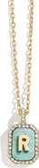 BaubleBar Initial Pendant Necklace