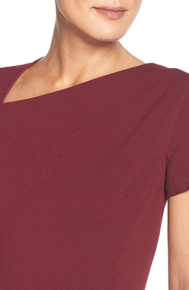 Maggy London Asymmetrical Sheath Dress, Alternate, color,