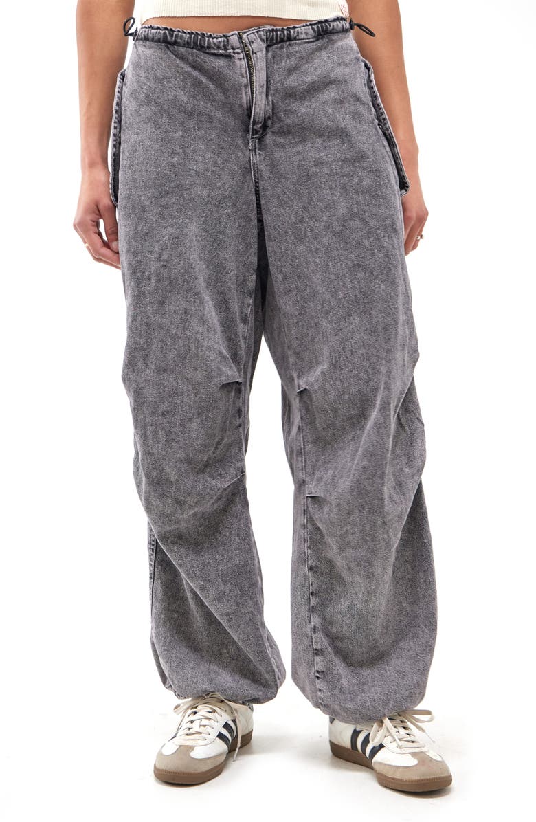 BDG Urban Outfitters Baggy Acid Wash Denim Jeans, Main, color, Washed Black