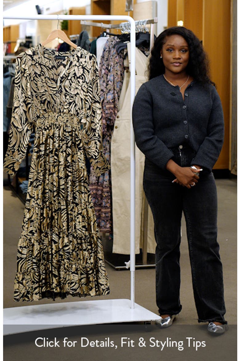 The Francesca Burnout Long Sleeve Maxi Dress video