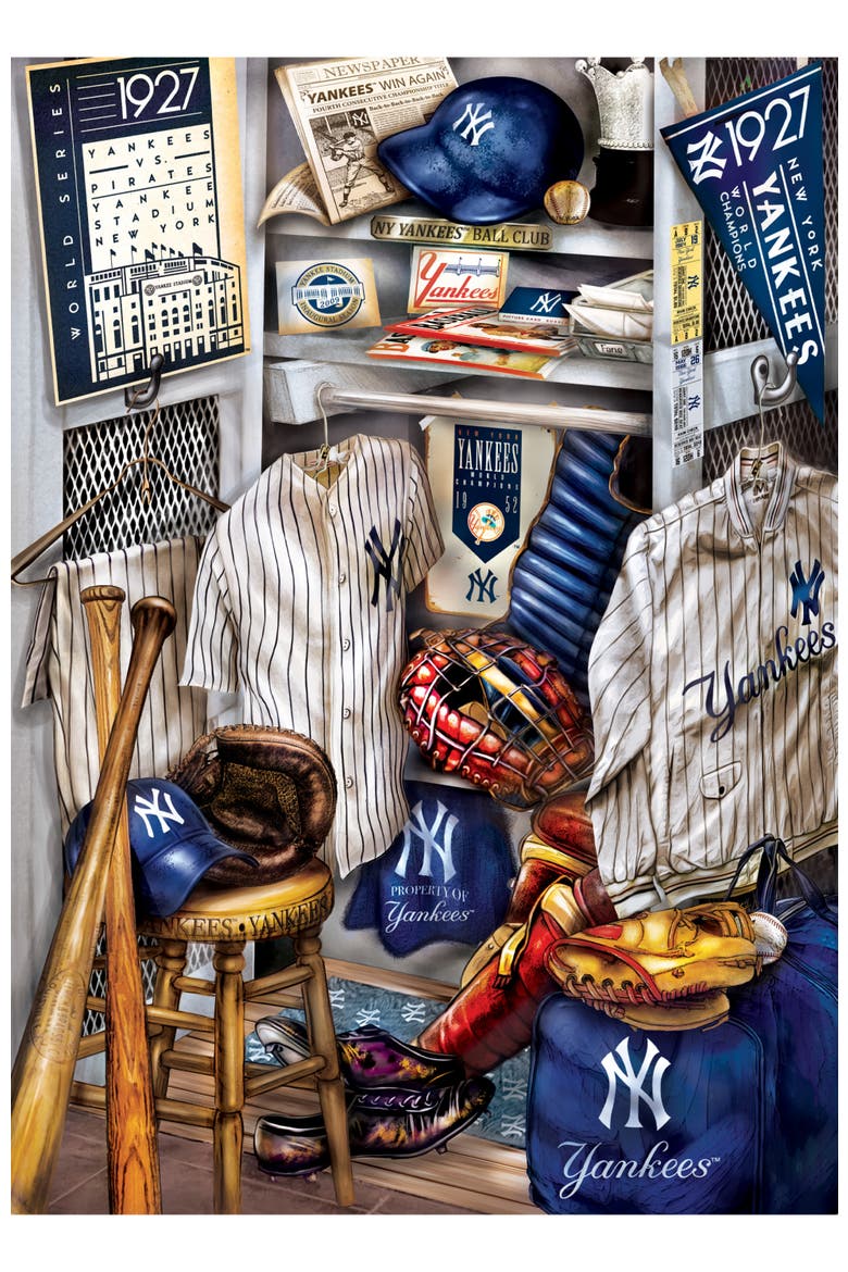 New York Yankees Locker Room 500 Puzzle, Alternate, color, Multicolor