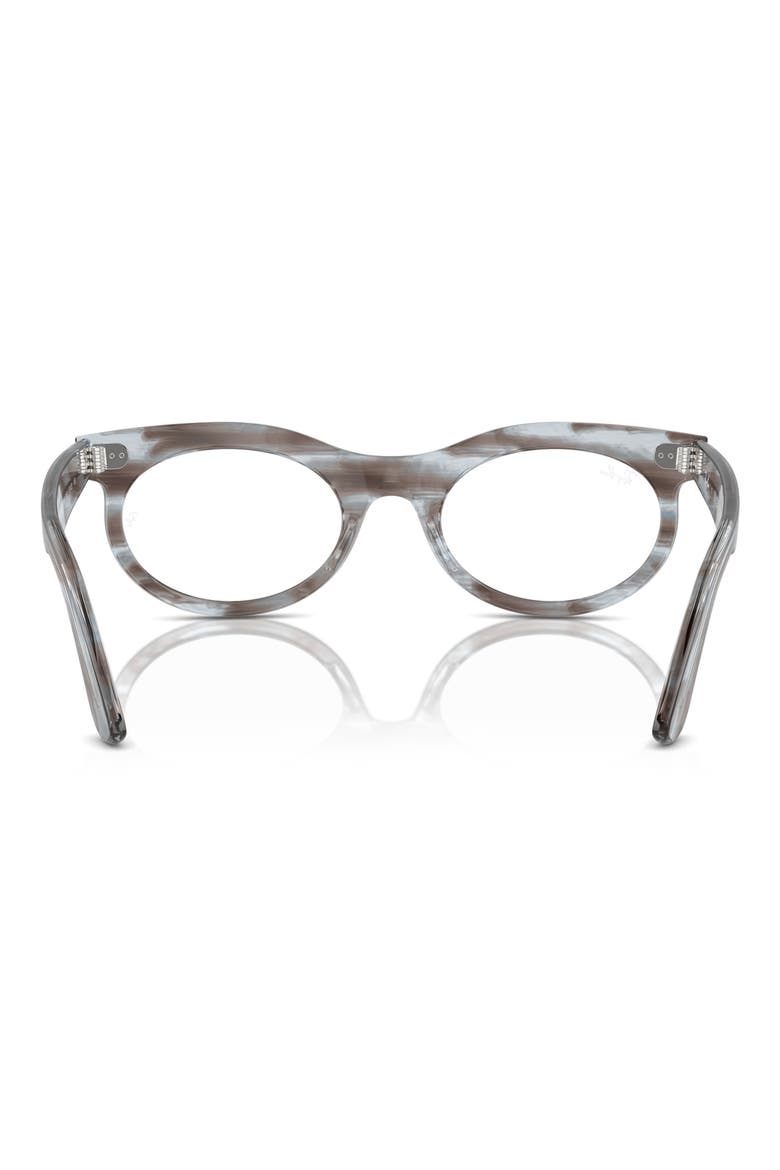 RX2242V 53mm Oval Optical Glasses, Alternate, color, BLUE