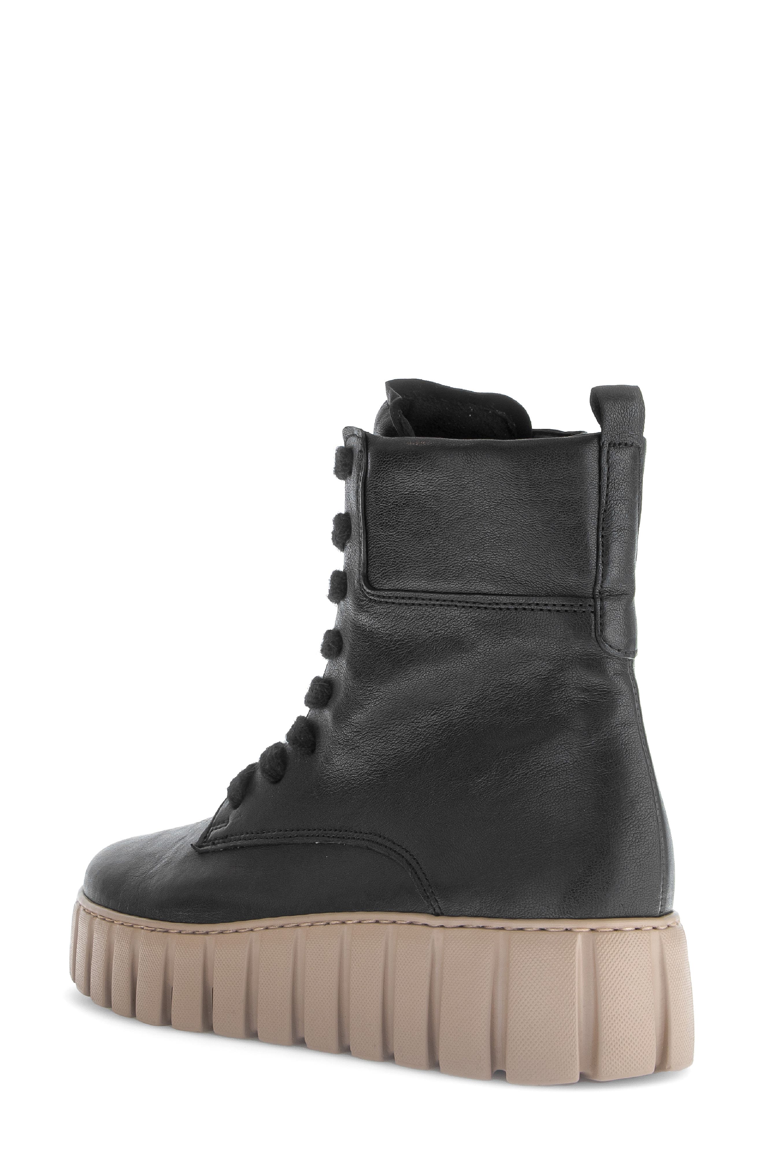 Talia Boot with Genuine Shearling Trim, Alternate, color, BLACK