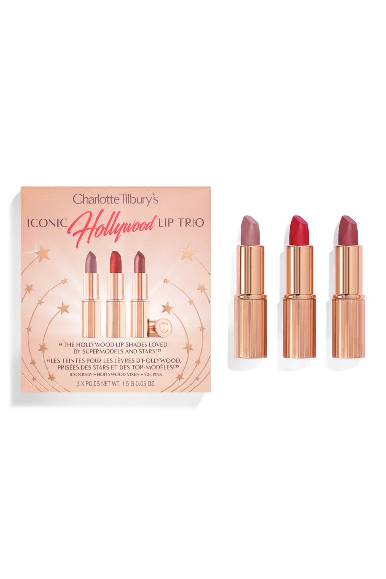 Iconic Hollywood Lipstick Trio (Limited Edition) $45 Value, Main, color, NO COLOR