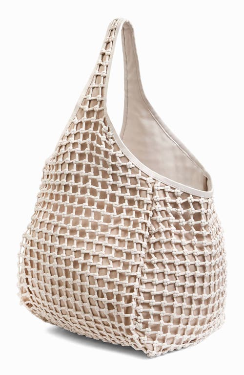 Clare V . Bando Woven Leather Tote In White