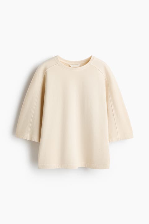 Short-sleeved Cotton Sweatshirt